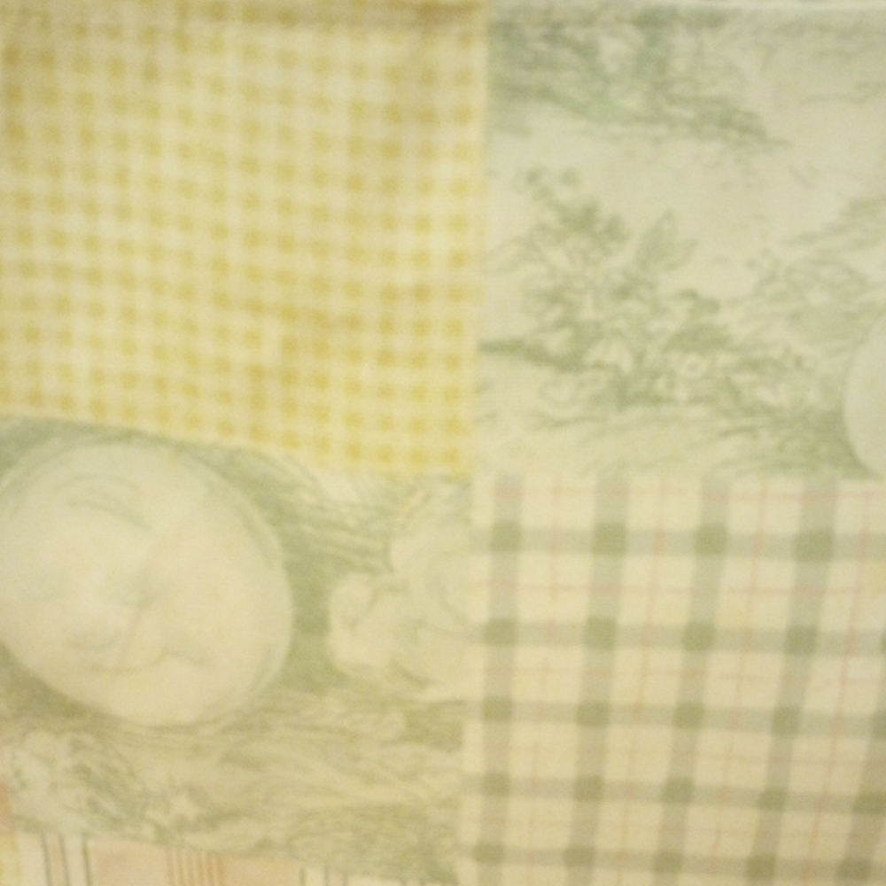 Patchwork Medium Tote Bag - Pastel Green and Pink - Picture 4 of 4